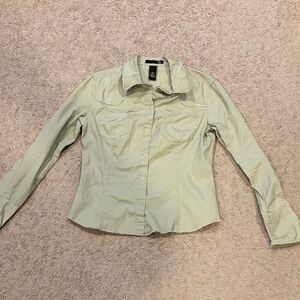 Vintage Cowgirl Light Green Blouse